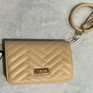 Bebe Cream Leather Wallet